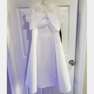First Communion/ Flower Girl dress white sz 8